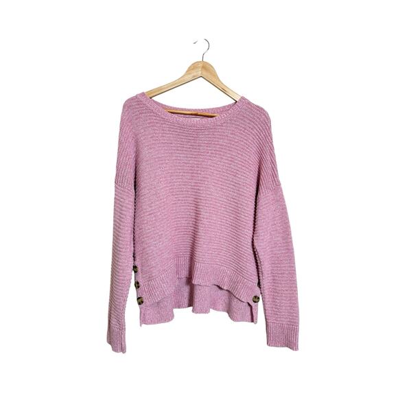 Joie Women’s Long Sleeve Pink Knit Pullover Sweater Size Large - Picture 1 of 7